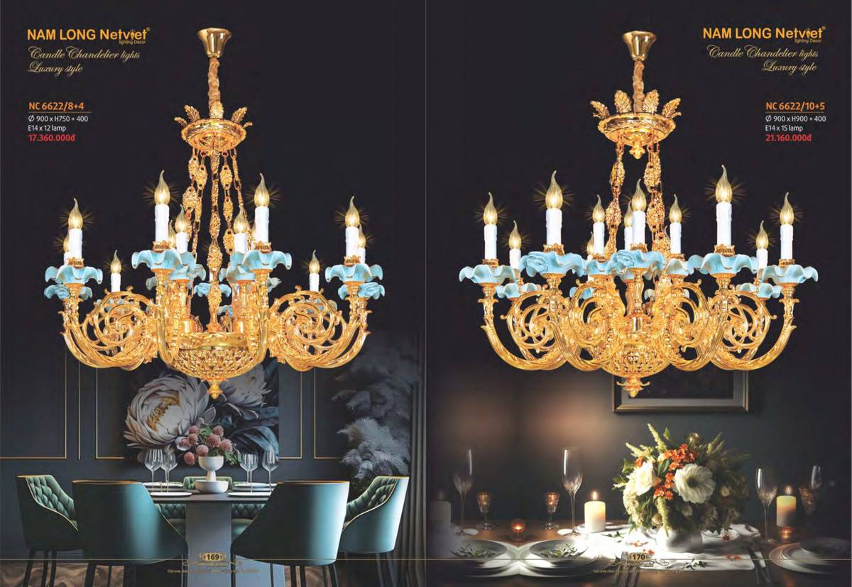 Đèn chùm NAM LONG Net Viet Catalogue và Bảng giá tại Bình Dương /Page 87